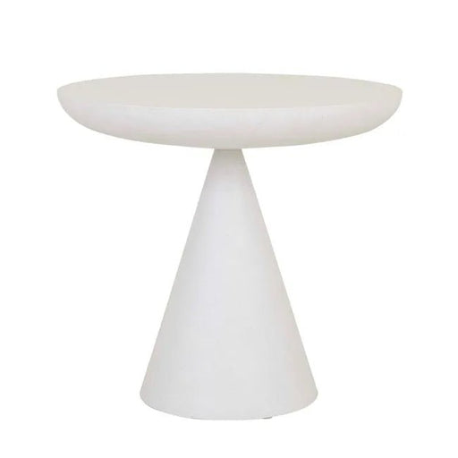 Livorno Luna Cafe Table - New White Speckle - Biku Furniture & Homewares