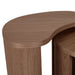 Oberon Curve Set of 2 Side Table - Smoked Ash