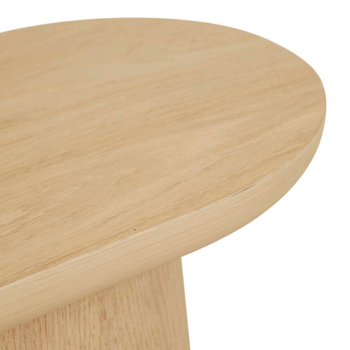 Seb Pedestal Side Table - Oak