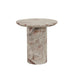 Atlas Decagon Side Table - Monica Red Marble