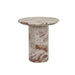 Atlas Decagon Side Table - Monica Red Marble