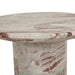 Atlas Decagon Side Table - Monica Red Marble
