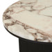 Elsie Side Table - Matt Ocean Marble - Matt Dark Oak