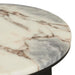 Elsie Side Table - Matt Ocean Marble - Matt Dark Oak