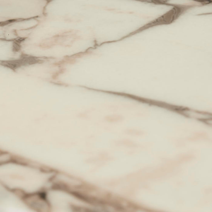 Elsie Side Table - Matt Ocean Marble - Matt Dark Oak