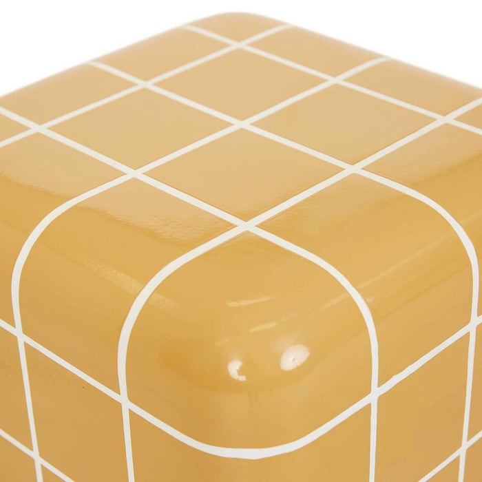 Seville Tiled Side Table 31 x 31 x 50cm - Honey