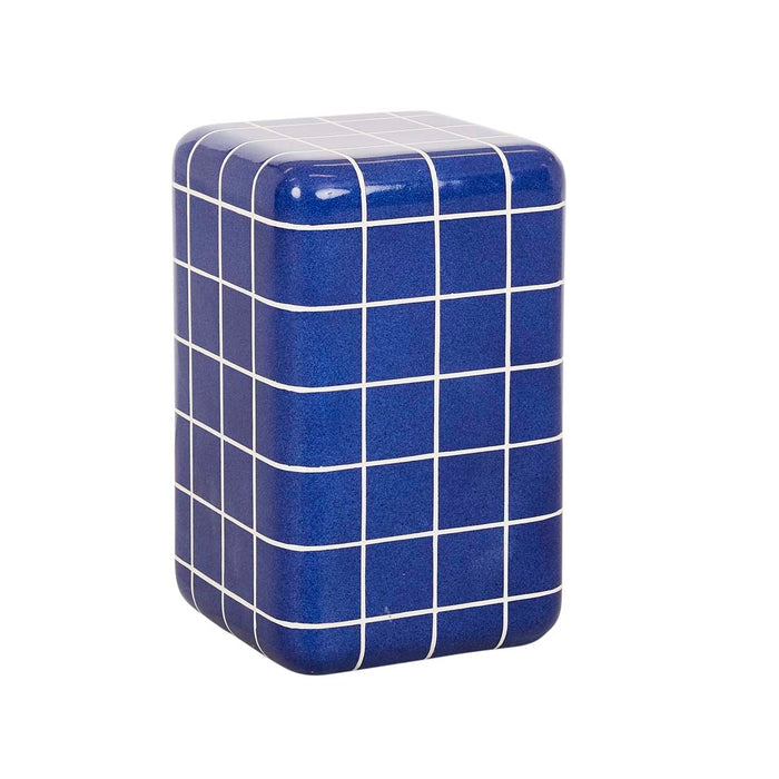 Seville Tiled Side Table 31 x 31 x 50cm - Indigo
