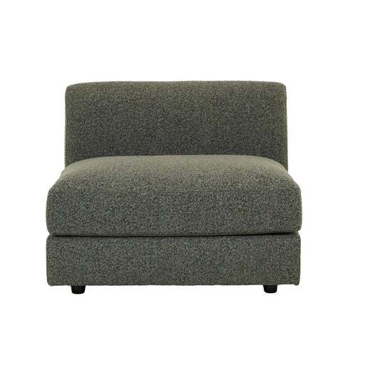 Madrid Curve 1 Seater Centre Sofa - Green Boucle - Biku Furniture & Homewares