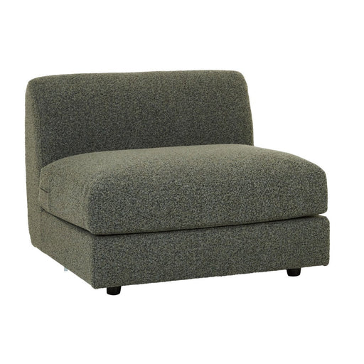 Madrid Curve 1 Seater Centre Sofa - Green Boucle - Biku Furniture & Homewares
