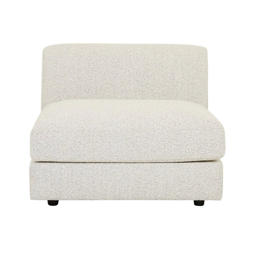 Madrid Curve 1 Seater Centre Sofa - Grey Speckle Boucle - Biku Furniture & Homewares