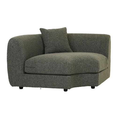 Madrid Curve Corner Sofa - Green Boucle - Biku Furniture & Homewares