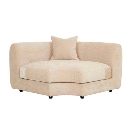 Madrid Curve Corner Sofa - Soft Wheat - Biku Furniture & Homewares