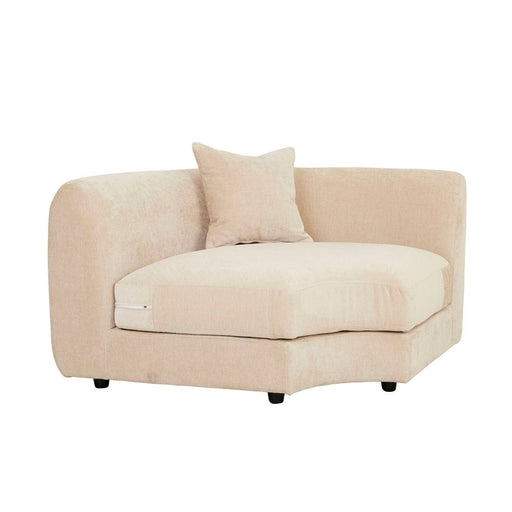 Madrid Curve Corner Sofa - Soft Wheat - Biku Furniture & Homewares