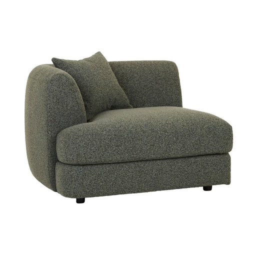 Madrid Curve Left Arm Sofa - Green Boucle - Biku Furniture & Homewares
