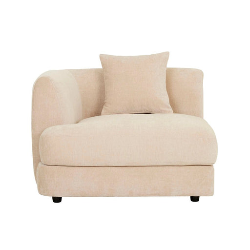 Madrid Curve Left Arm Sofa - Soft Wheat - Biku Furniture & Homewares