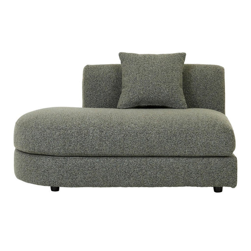 Madrid Curve Left Chaise Sofa - Green Boucle - Biku Furniture & Homewares