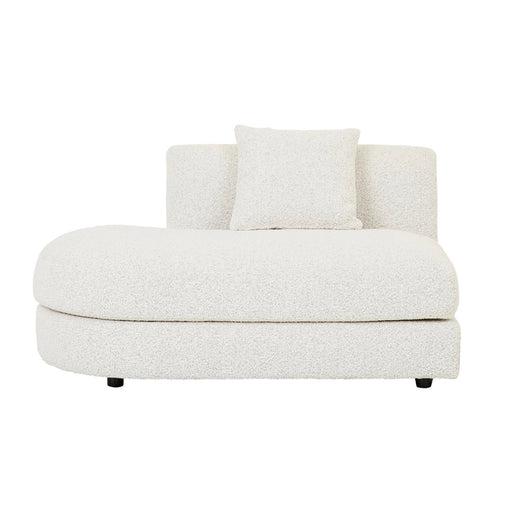 Madrid Curve Left Chaise Sofa - Grey Speckle Boucle - Biku Furniture & Homewares