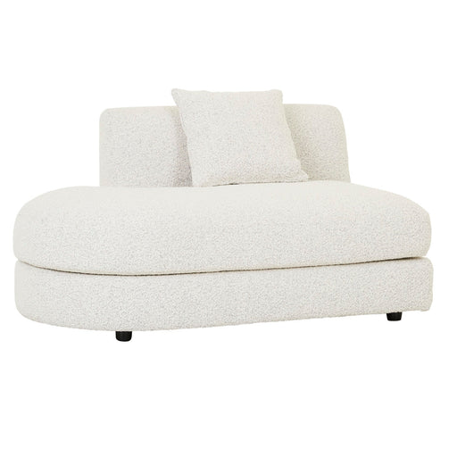 Madrid Curve Left Chaise Sofa - Grey Speckle Boucle - Biku Furniture & Homewares