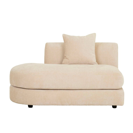 Madrid Curve Left Chaise Sofa - Soft Wheat - Biku Furniture & Homewares