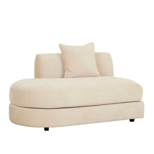 Madrid Curve Left Chaise Sofa - Soft Wheat - Biku Furniture & Homewares
