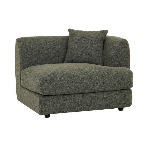Madrid Curve Right Arm Sofa - Green Boucle - Biku Furniture & Homewares