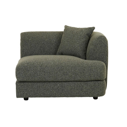 Madrid Curve Right Arm Sofa - Green Boucle - Biku Furniture & Homewares