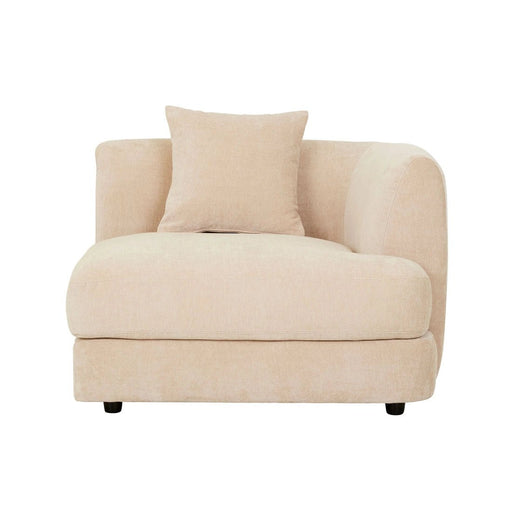 Madrid Curve Right Arm Sofa - Soft Wheat - Biku Furniture & Homewares