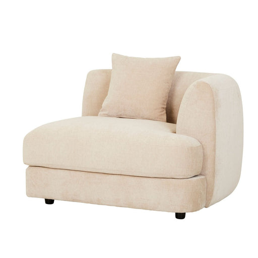 Madrid Curve Right Arm Sofa - Soft Wheat - Biku Furniture & Homewares
