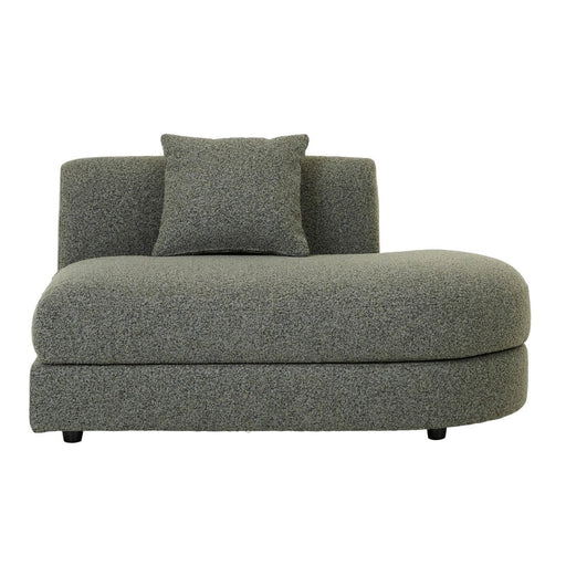 Madrid Curve Right Chaise Sofa - Green Boucle - Biku Furniture & Homewares