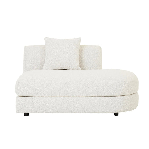 Madrid Curve Right Chaise Sofa - Grey Speckle Boucle - Biku Furniture & Homewares
