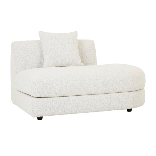 Madrid Curve Right Chaise Sofa - Grey Speckle Boucle - Biku Furniture & Homewares