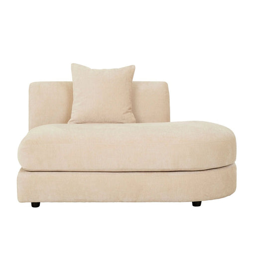Madrid Curve Right Chaise Sofa - Soft Wheat - Biku Furniture & Homewares