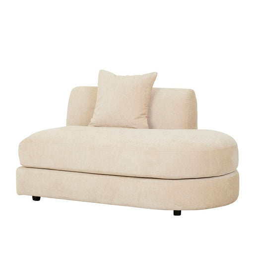 Madrid Curve Right Chaise Sofa - Soft Wheat - Biku Furniture & Homewares