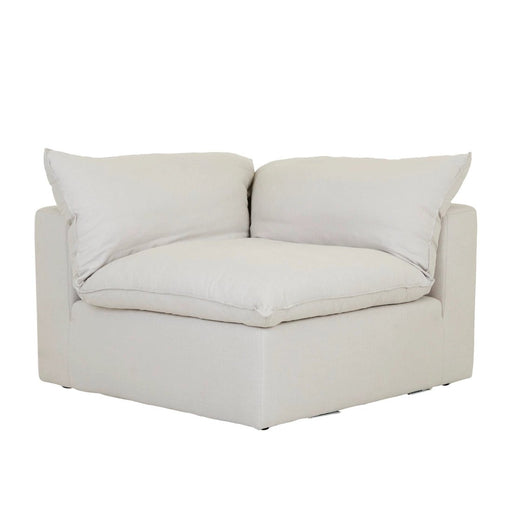 Madrid Retreat Corner Sofa - Cloud Linen Weave - Biku Furniture & Homewares