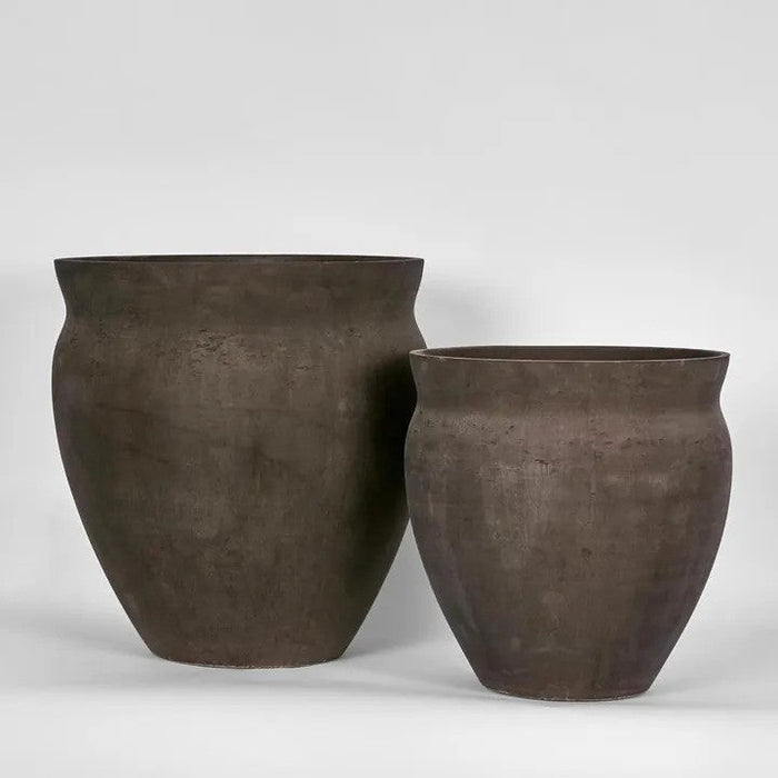 Mesa Clay Planter Lge - Biku Furniture & Homewares