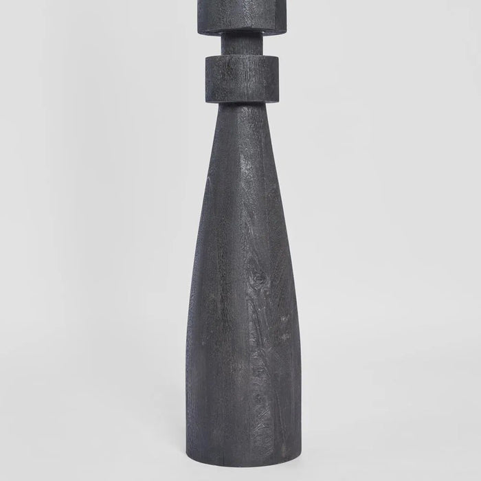 Monarc Wood Base Lamp w WhiteShade - Biku Furniture & Homewares