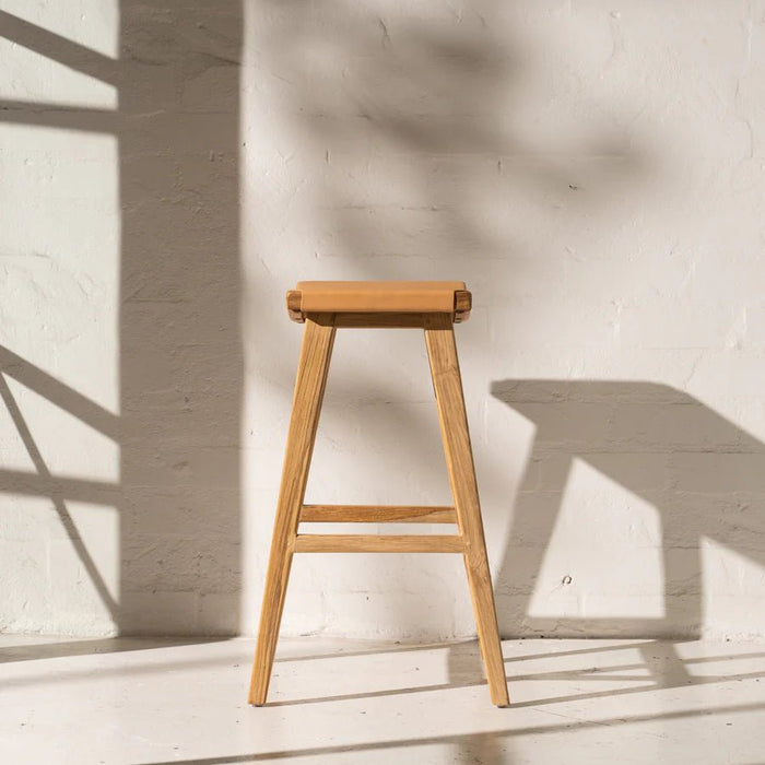 Mountain Leather Barstool - Biku Furniture & Homewares