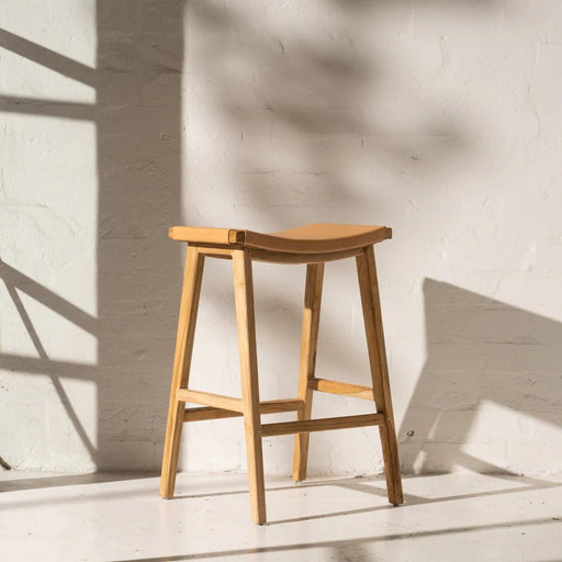 Mountain Leather Barstool - Biku Furniture & Homewares