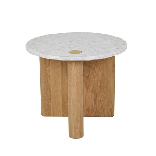 Natadora Pivot Marble Side Table - Biku Furniture & Homewares