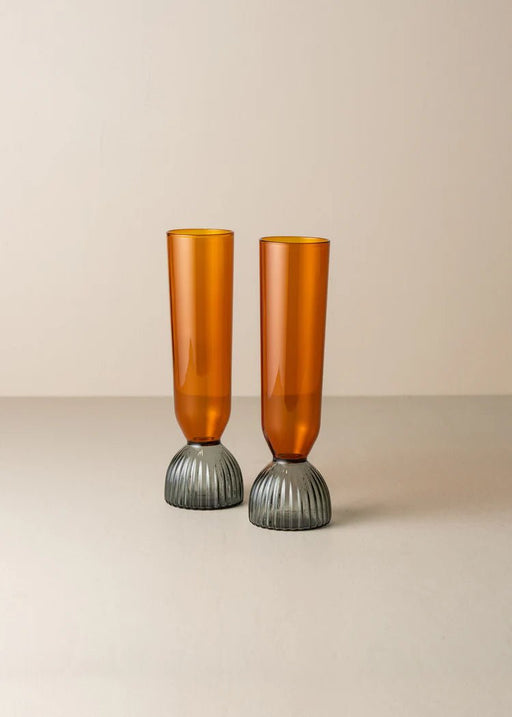 Navi Champagne Flute Set of 2 - Biku Furniture & Homewares