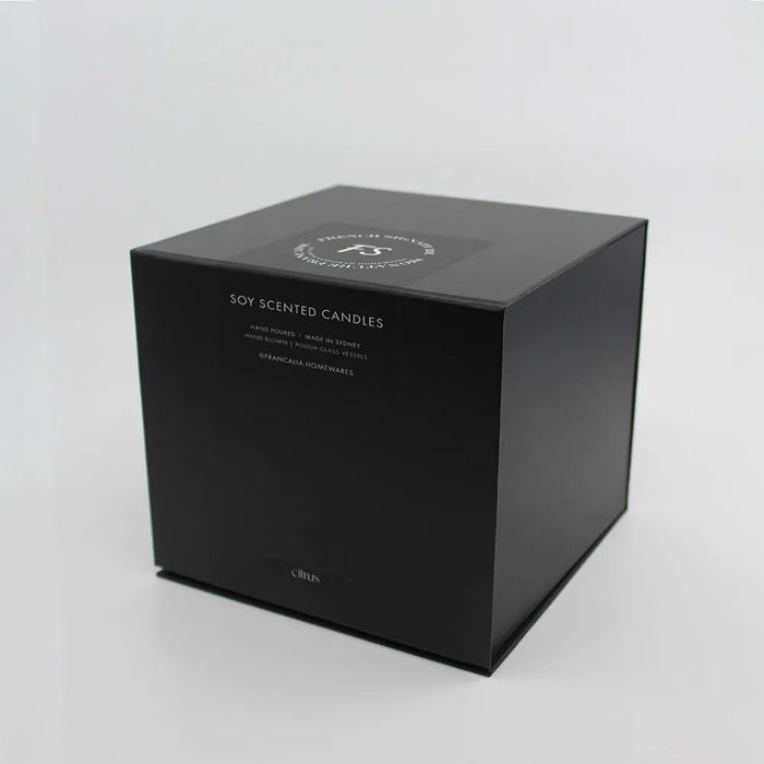 Noctis Scented Candle Engraved Candle Holder - Biku Furniture & Homewares