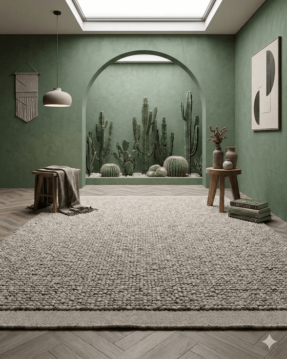 Norris Ash Floor Rug - Biku Furniture & Homewares