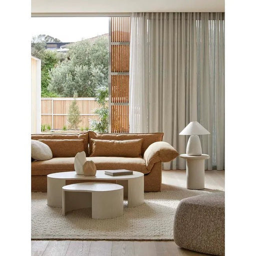 Oberon Curve Nest Coffee Table - Natural Ash - Biku Furniture & Homewares