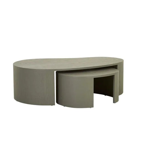 Oberon Curve Nest Coffee Table - Thyme - Biku Furniture & Homewares