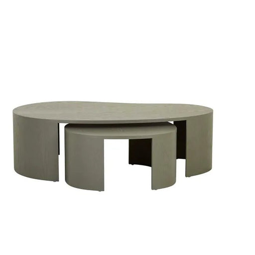 Oberon Curve Nest Coffee Table - Thyme - Biku Furniture & Homewares