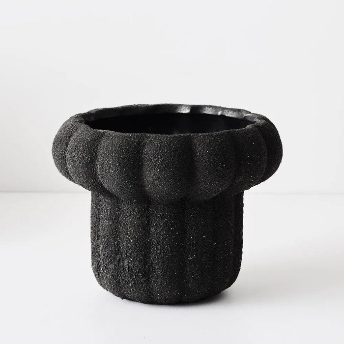 Obsidian Garden Pot - Biku Furniture & Homewares