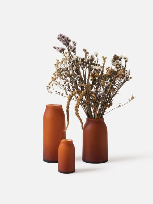 Otto Vase Amber L - Biku Furniture & Homewares