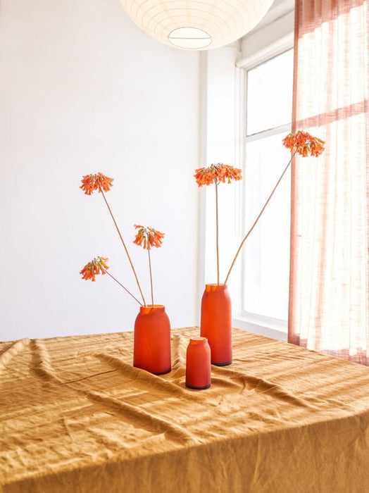 Otto Vase Amber L - Biku Furniture & Homewares