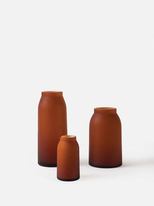 Otto Vase Amber L - Biku Furniture & Homewares