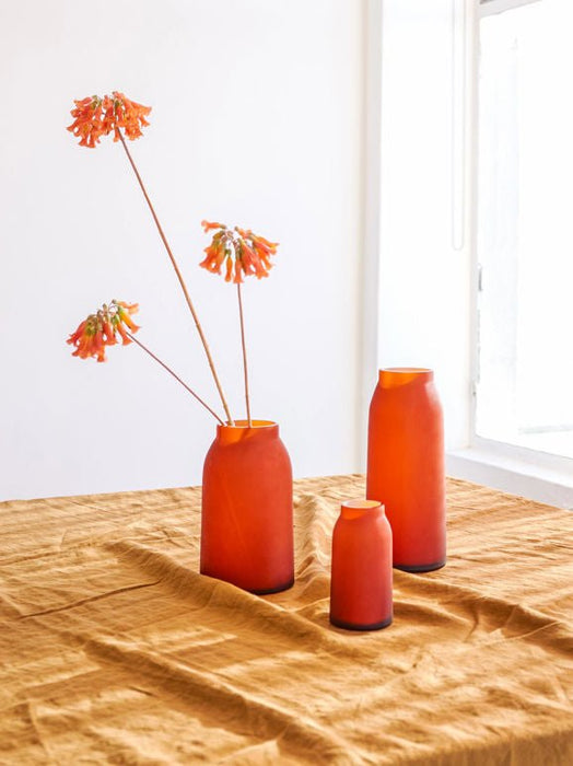 Otto Vase Amber M - Biku Furniture & Homewares